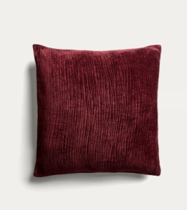 Fata de perna rosu bordo din fibre sintetice 50x50 cm Vori Kave Home