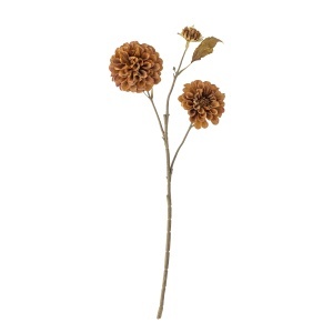 Floare artificiala portocalie din fibre sintetice 66 cm Chrysantemum Stem Bloomingville