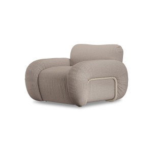 Fotoliu bej din textil Arc Sneak HKliving
