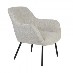 Fotoliu crem din textil Dude Quiet Object