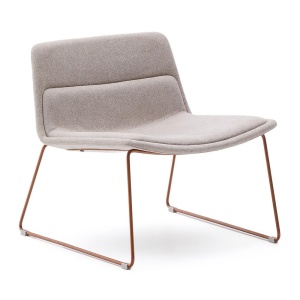 Fotoliu crem din textil Zahara Kave Home