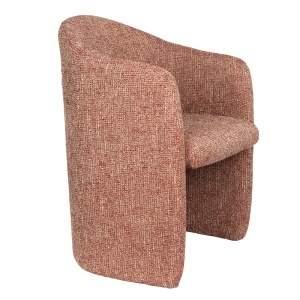 Fotoliu din textil rosu Contour Zuiver