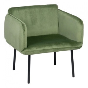 Fotoliu din textil verde Axxas The Home Collection