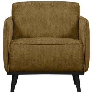 Fotoliu maro alama din textil Statement Arms Woood