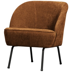 Fotoliu maro deschis din textil Vogue Chenille Woood