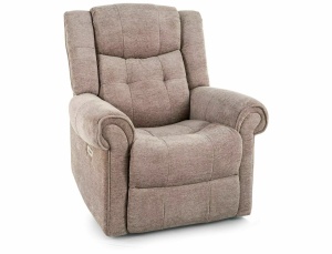 Fotoliu recliner bej inchis din textil Parys The Home Collection