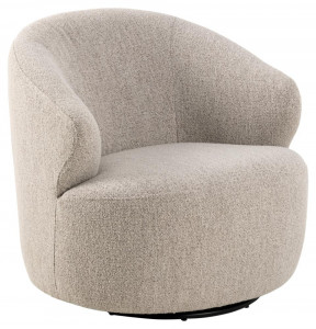Fotoliu rotativ bej/negru din textil Westport Quiet Object