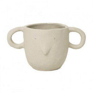 Ghiveci bej nisipiu ceramica 10x16 cm Mus Ferm Living