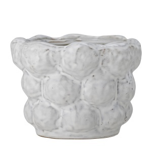 Ghiveci din ceramica alba 12 cm Dieter Bloomingville