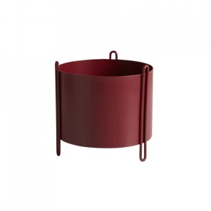 Ghiveci din metal rosu 15 cm Pidestall Woud