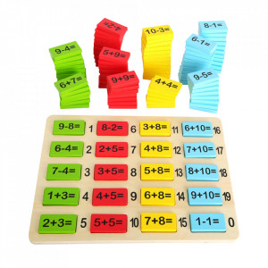Jucarie educativa 111 piese din MDF si placaj Number Fun Small Foot