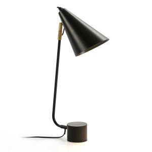 Lampa birou neagra din metal 60 cm Swift Thai Natura