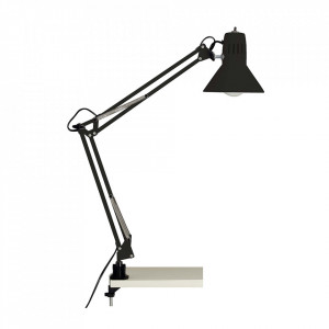 Lampa birou neagra din metal 70 cm Hobby Brilliant