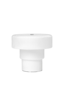 Lampa portabila alba din sticla 17 cm Ripple Ferm Living