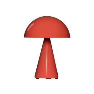 Lampa portabila dimabila de birou rosie din metal 20 cm Mush Hubsch