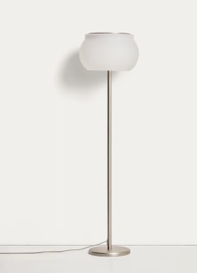 Lampadar alb din metal 145 cm Leruna Kave Home