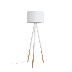 Lampadar alb din metal Highland Zuiver