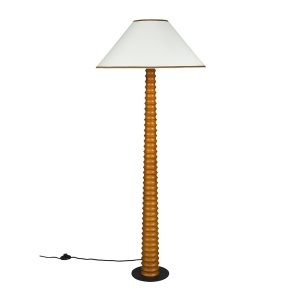 Lampadar alb/maro din lemn 145 cm Horace Dutchbone