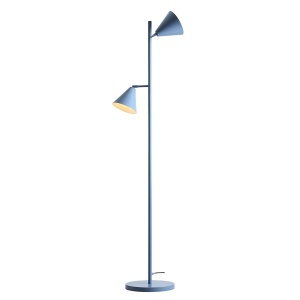 Lampadar albastru din metal cu 2 becuri 163 cm Form Aldex