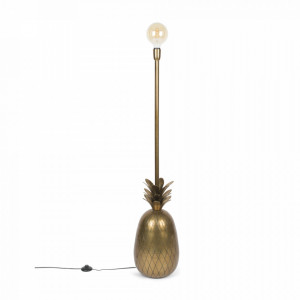 Lampadar auriu din aluminiu 133 cm Juicy Pineapple Bold Monkey