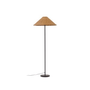 Lampadar maro din ratan 154 cm Urania Kave Home