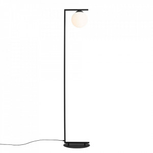 Lampadar negru/alb din metal 168 cm Zac Down Quiet Object