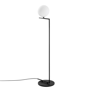 Lampadar negru din metal 140 cm Luminar The Home Collection