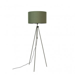 Lampadar verde din bumbac si metal 181 cm Lesley Green Zuiver