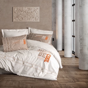 Lenjerie pat maro din bumbac Cool Single The Home Collection