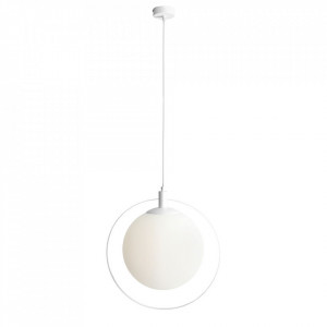 Lustra alba din metal Aura Bitt Quiet Object
