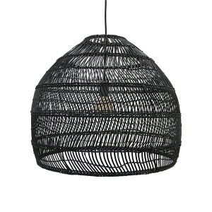 Lustra din fibre naturale negre Wanda HKliving