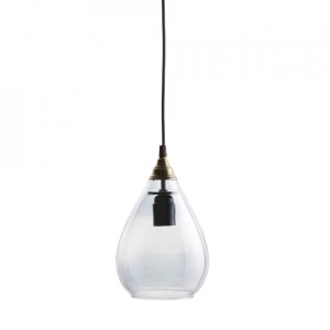 Lustra din sticla gri Simple Woood