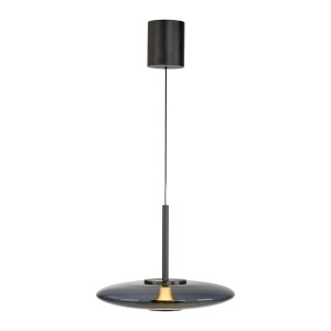Lustra gri din sticla cu 2 LED-uri Pure E-Vitrum Zuma Line