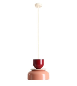 Lustra rosu corai/rosu vin din metal Uto Quiet Object