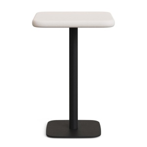 Masa bar exterior alba/neagra din ciment 70x70 cm Dina Kave Home