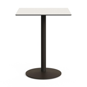 Masa bar exterior alba/verde din metal 80x80 cm Esilda Kave Home