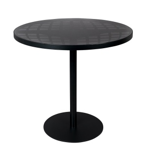 Masa bistro neagra din metal 80 cm Albert Garden Zuiver