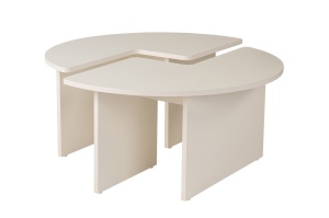 Masa de cafea alba 90 cm Moira The Home Collection