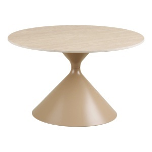 Masa de cafea bej din metal 70 cm Annecy House Nordic