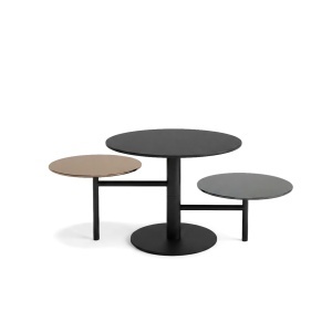 Masa de cafea din ceramica multicolora 60x106 cm Lucca Tripple Quiet Object