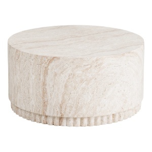 Masa de cafea exterior bej din ceramica 75 cm Bonn House Nordic