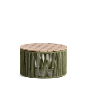 Masa de cafea exterior verde din metal 60 cm Dandara Kave Home