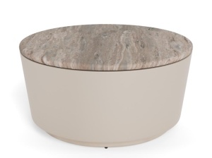 Masa de cafea gri din marmura 80 cm Cangas Quiet Object