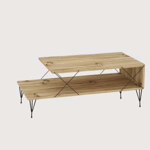 Masa de cafea maro 50x100 cm Loire The Home Collection