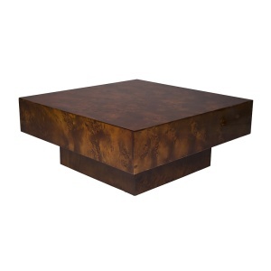 Masa de cafea maro inchis 90x90 cm Quinn Dutchbone