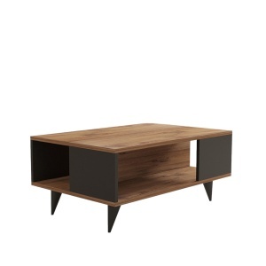 Masa de cafea maro/neagra 60x90 cm Yuka The Home Collection