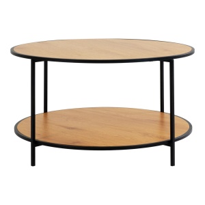 Masa de cafea maro/neagra din metal 80 cm Vita House Nordic