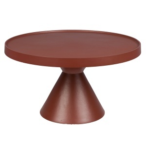 Masa de cafea rosu marsala din metal 60 cm Floss Zuiver
