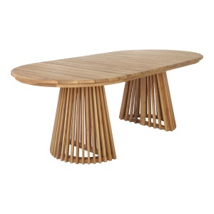 Masa dining din lemn maro 100x200 cm Berja House Nordic