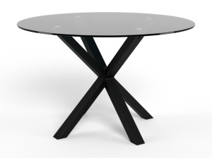 Masa dining din metal negru 119 cm Heaven Quiet Object